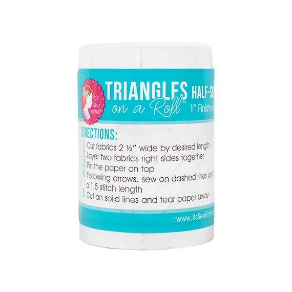 1in Precut Friendly Half Square Triangle Papers, By Its Sew Emma, Makes 630