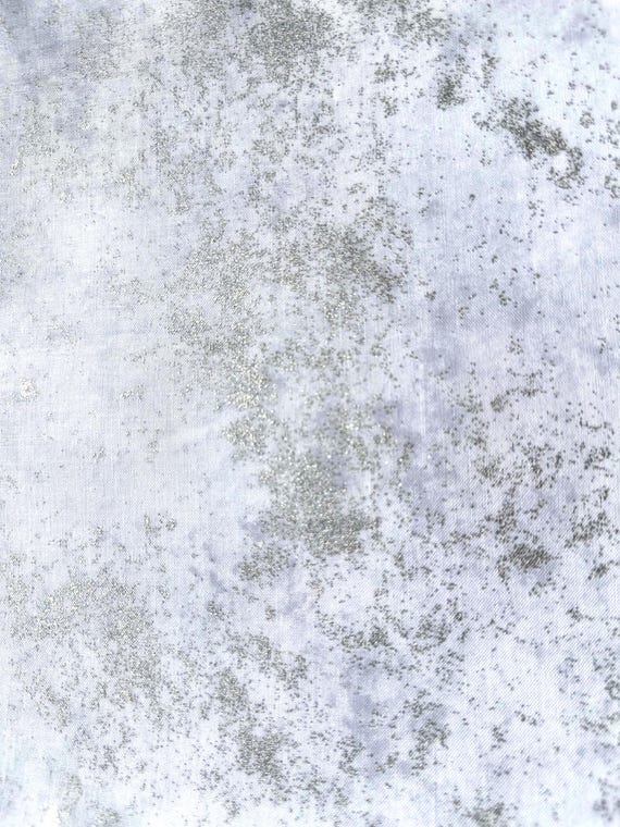 Brilliance Ice/Silver -White -  From Hoffman California - By The Half Yard