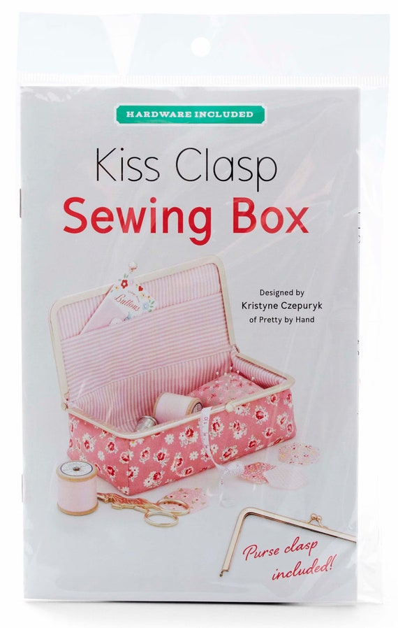 Kiss Clasp Sewing Box Pattern Kit by Zakka Workshop Includes Hardware Mix and Match
