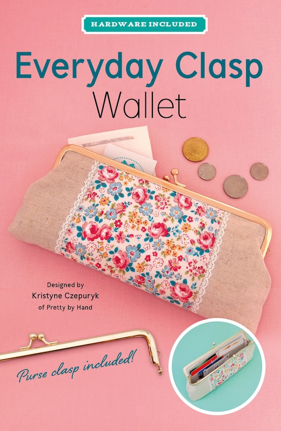 Everyday Clasp Wallet - Sewing Pattern with Hardware- By Zakkas Workshop