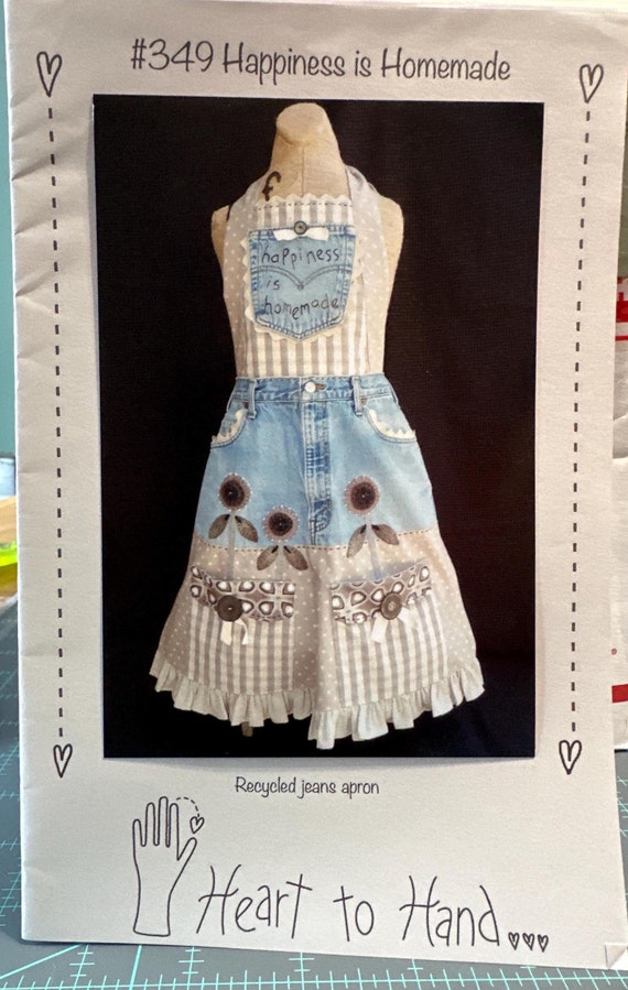 Heart to Hand, Happiness is Homemade Recycled Jeans Apron Pattern