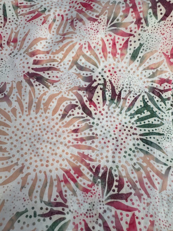 Hoffman Summer Harvest  1985 Watercolor Batik Fabric BTHY