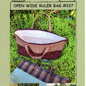 Open Wide Craft Tote - Sewing Pattern - Quilting Ruler Bag & Organizer, Wide Open Craft Tote(Paper Pattern)