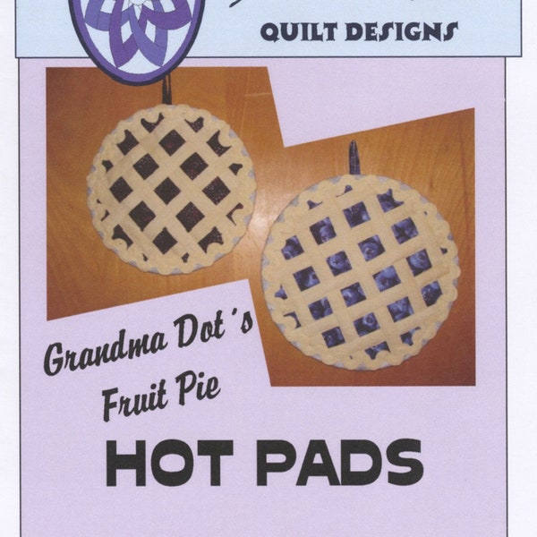 Grandma Dots Fruit Pie Hot Pad - Pattern -  AP-1001