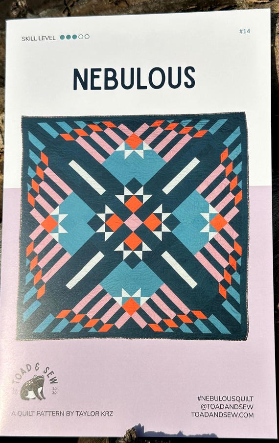 Nebulous Quilt - Quilt Pattern  BY Taylor Krz - From Toad and Sew - TS014