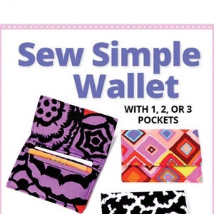 Sew Simple Wallet- Sewing Pattern - By Annie(Paper Pattern)