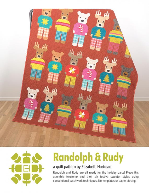 Randolph & Rudy Quilt Pattern by Elizabeth Hartman Fat Quarters Friendly