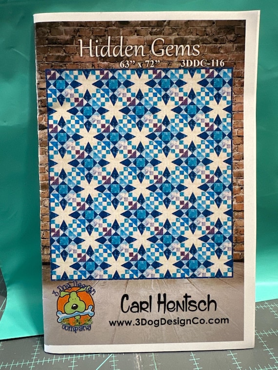 Hidden Gems Quilt pattern by 3 Dog Design