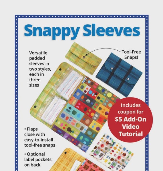 Snappy Sleeves- Sewing Pattern - From ByAnnie