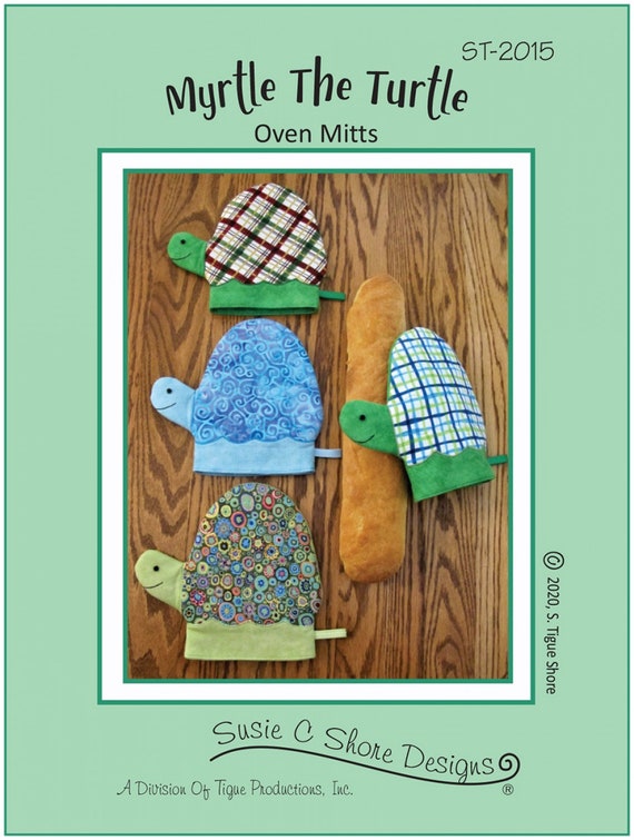 Myrtle The Turtle- Oven Mitts Pattern - ST-2015
