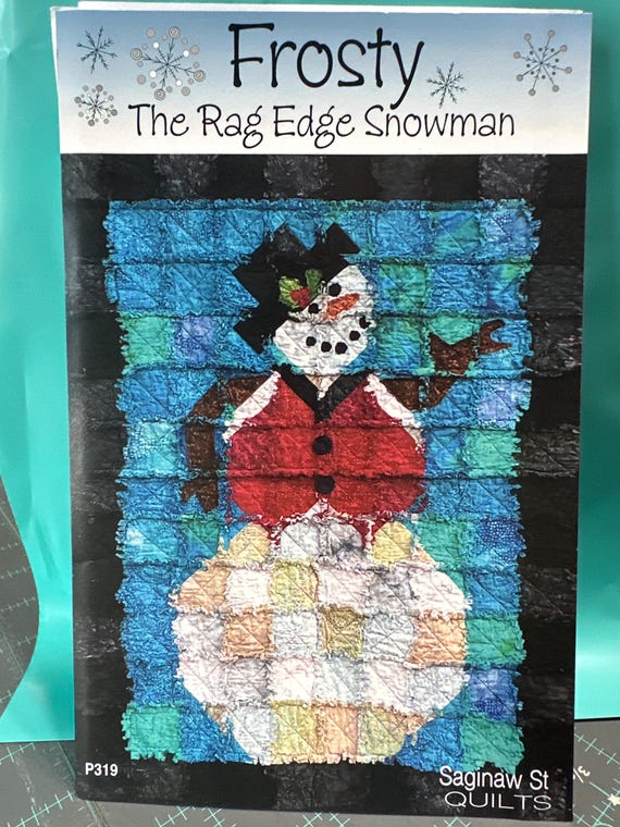 Snowman Rag Edge Quilt Pattern by Saginaw St Quilt Co