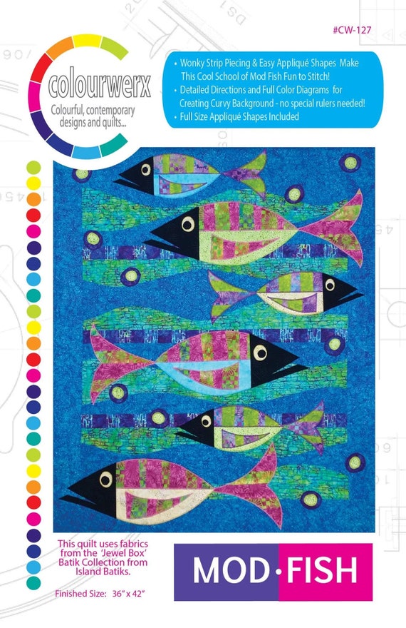 Colourwerx, MOD FISH Quilt Pattern