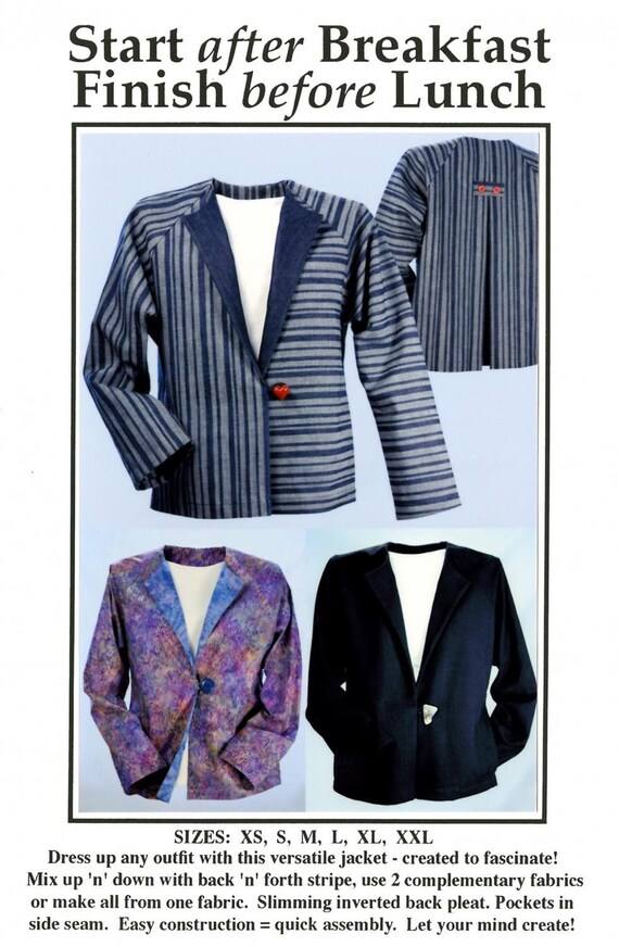 CNT Patterns, Start After Breakfast - Finish Before Lunch Jacket
