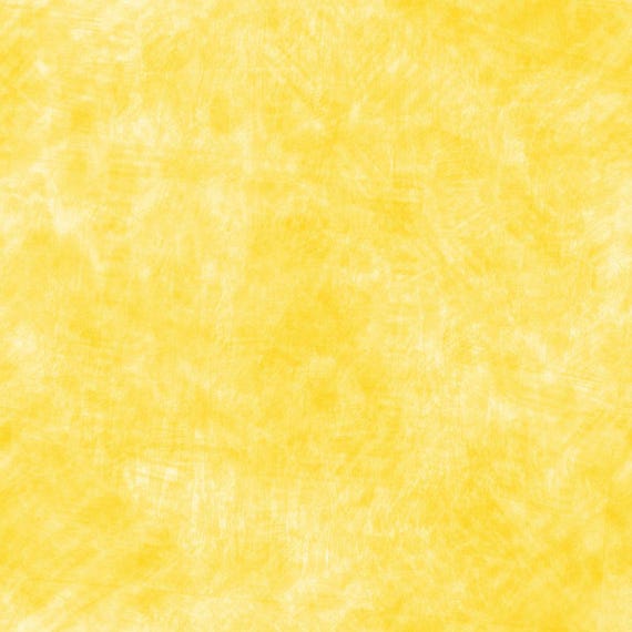 Grunge Paint - Yellow - -Cotton Fabric -  by The Half Yard
