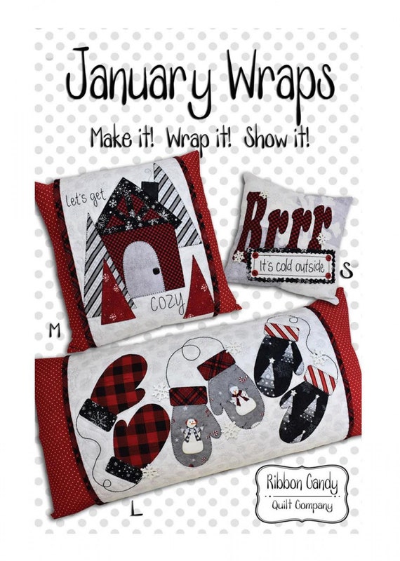January Wraps Pillow Wraps Paper By Ribbon Candy Quilt Company