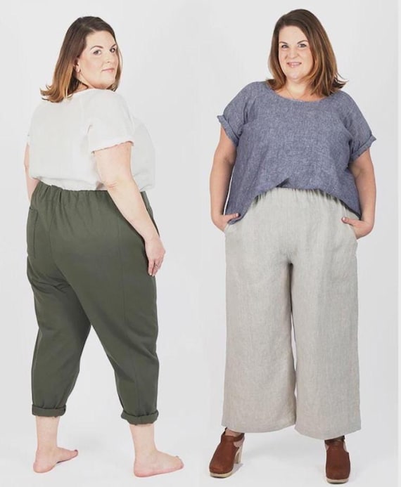 Free Range Slacks Pattern Curvy - From Sew House Seven - Curvy Sizes 18 - 34
