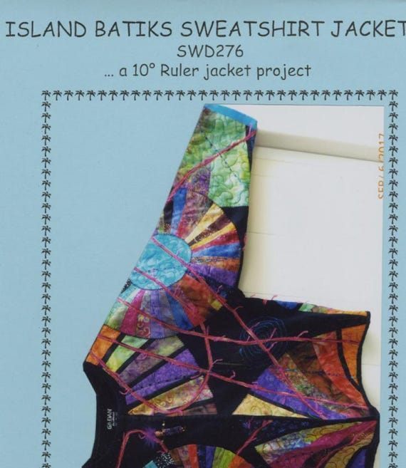 Island Batiks Sweatshirt Jacket Sewing Pattern