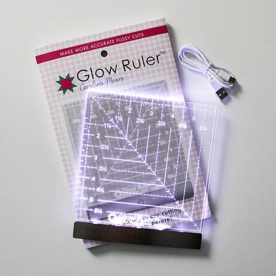 Carolina Moore Glow Ruler 6in Square Left Handed