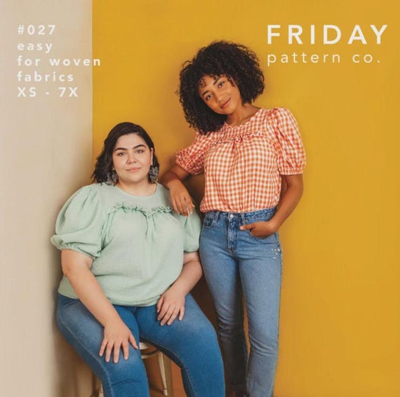 Sagebrush Top Pattern- Sewing Pattern - From Friday Pattern Company- Sizes  XS - 7X