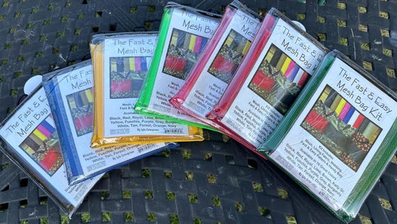 The Fast & Easy Mesh Bag Kit,By Lyle Enterprises - Finished Size 18in x 15in