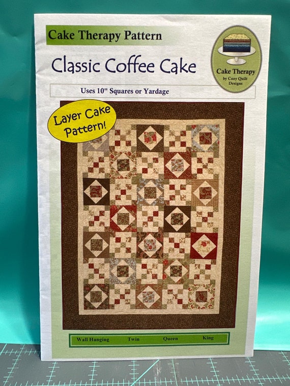 Classic Coffee Cake, Layer Cake Therapy Pattern by Cozy Quilts