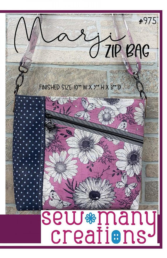 Marji Zip Bag Pattern From Sew Many Creations. SMC975