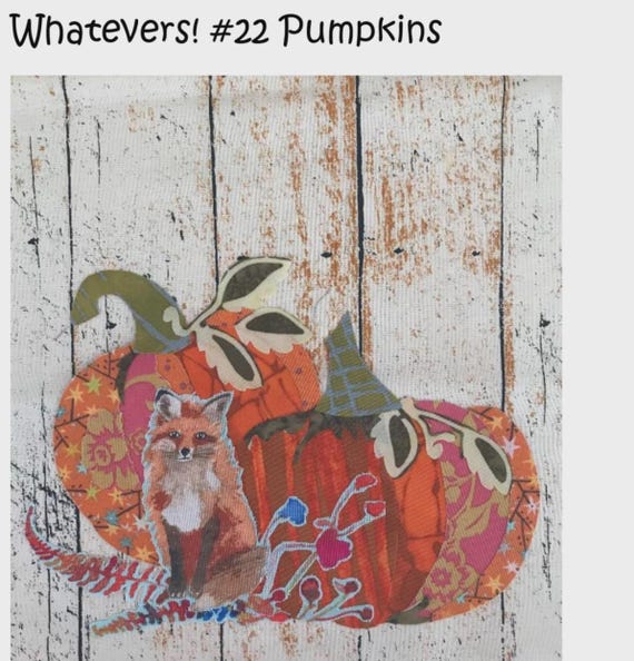 Whatevers! #22 Pumpkins Collage Pattern by Laura Heine