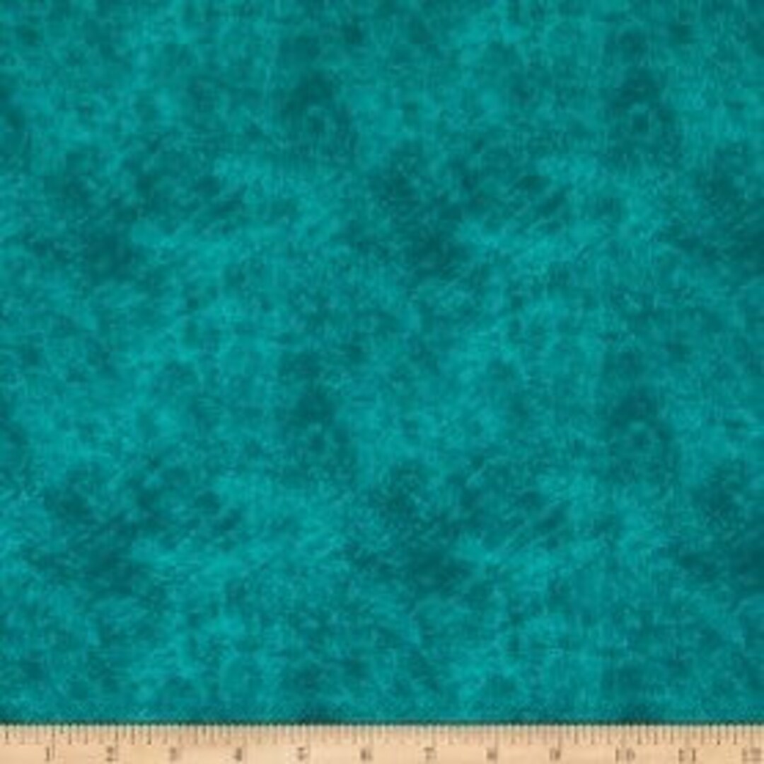 Grunge Paint Dark Green Teal 100 Cotton Quilt Quality Fabric Etsy