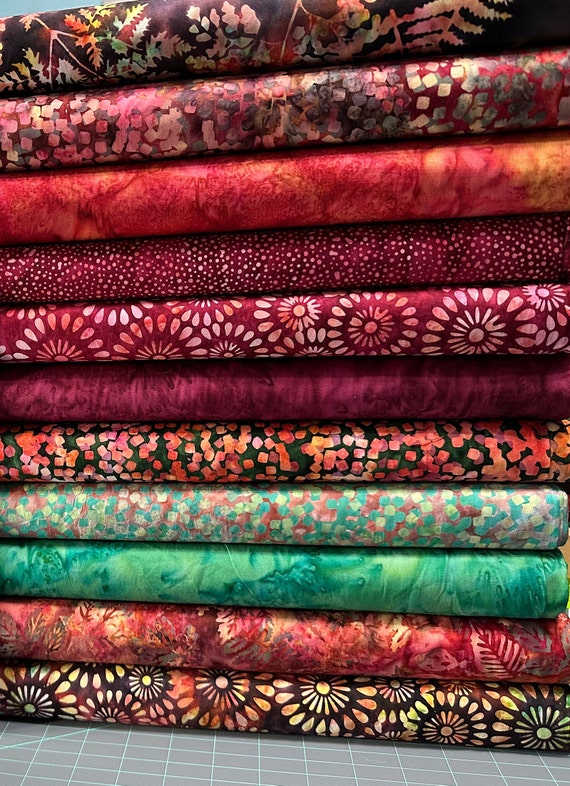 Boho Batik Collection - 12pc Fat Quarter Bundle - By Hoffman California
