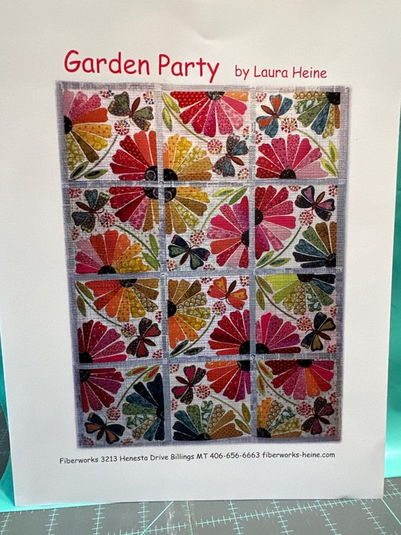Garden Party Quilt Pattern By Laura Heine, By Fiberworks
