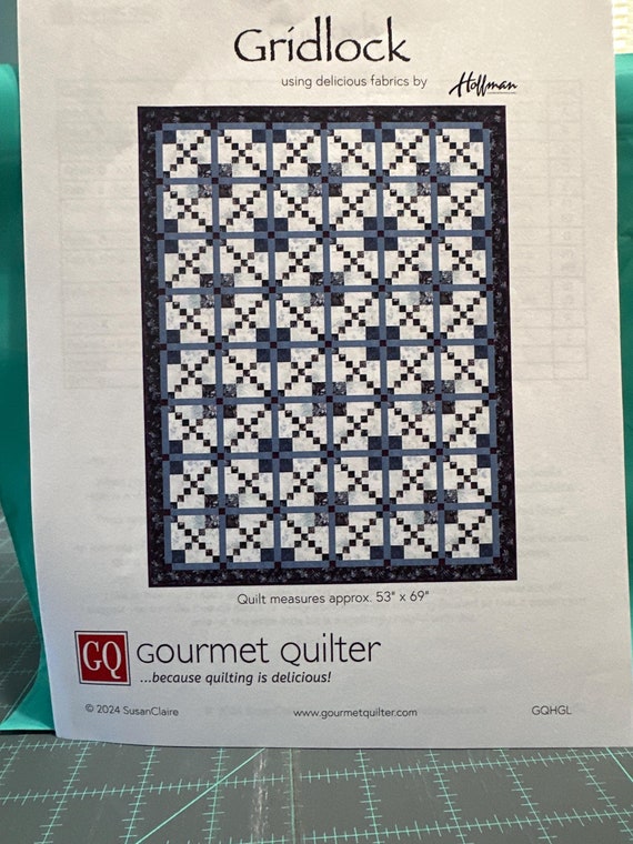 Gridlock Quilt Pattern, by gourmet quilter, because quilting is delicious