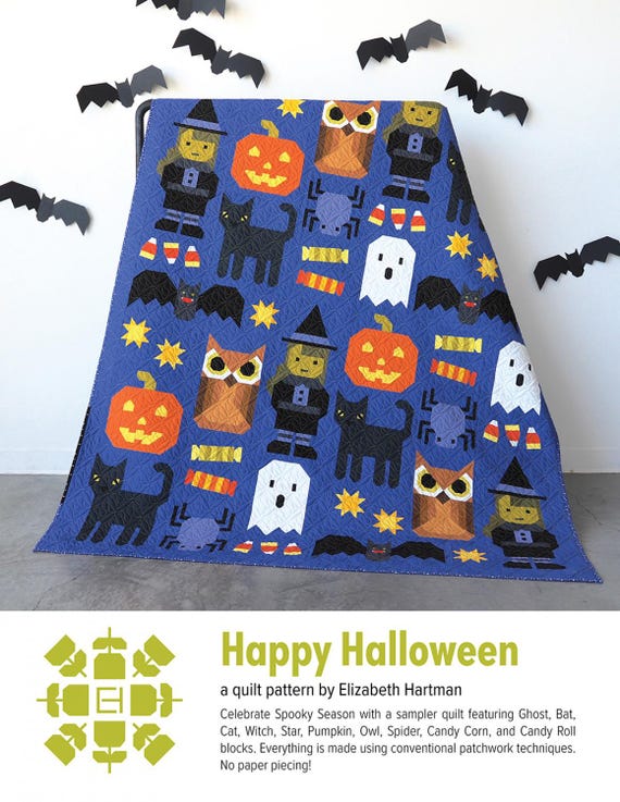Happy Halloween by Elizabeth Hartman, Sampler Quilt Pattern