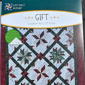 Gift Quilt Pattern – Cozy Designs, 2.5" Strips (Paper Pattern)