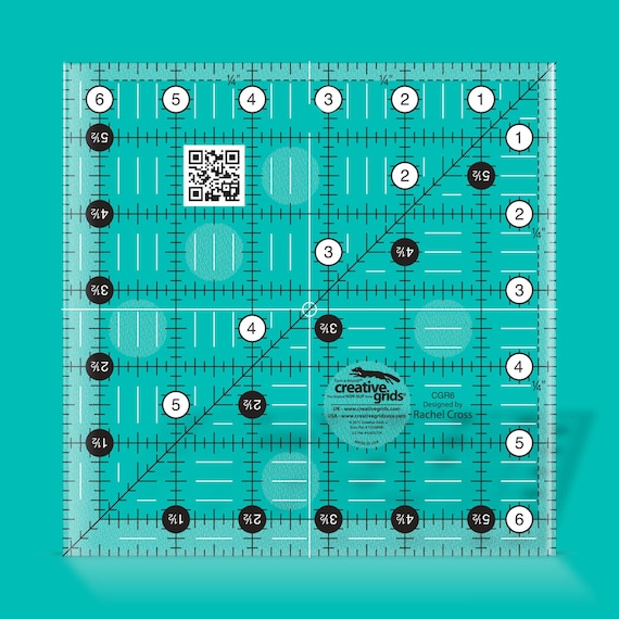 Creative Grids 6.5" Quilting Square Ruler: CGR6