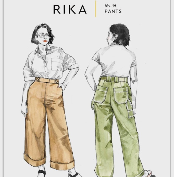 Rika Pants- Sewing Pattern - Sizes 00 - 20 - From Closet Core Patterns