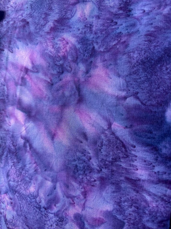 Agate/Purple with Pink- Hoffman California 1986 Watercolor Batik - Sold by the Half Yard - 1895-235