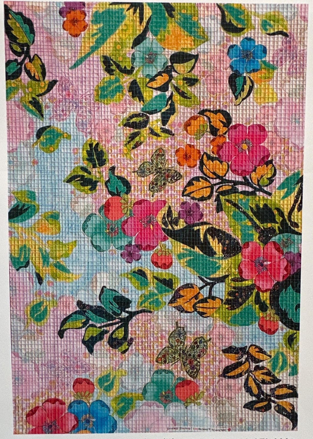 Laura Heine in Bloom Collage Quilt Pattern (paper Pattern) – 30x44in - Etsy