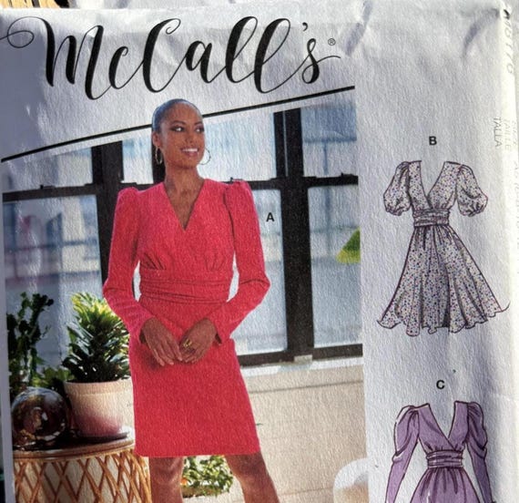 McCall's- Sewing Pattern- Misses' Dresses -Sizes 6 to 14 - Uncut FF