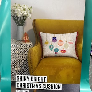 Jen Kingwell Shiny Bright Christmas Cushion Pattern