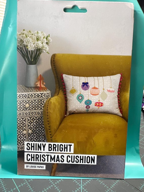 Jen Kingwell Shiny Bright Christmas Cushion Pattern