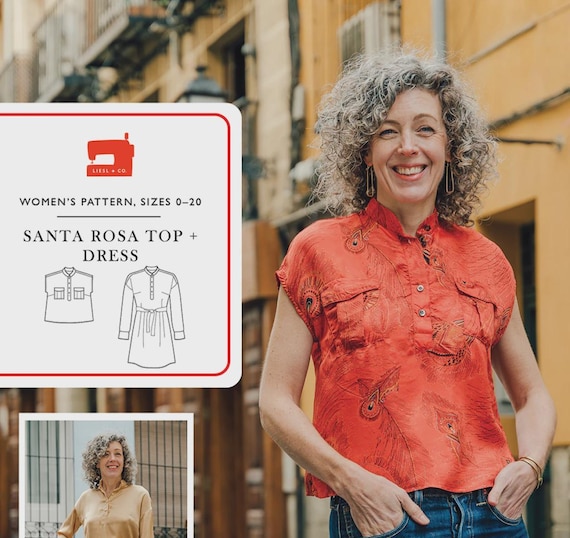 Santa Rosa Top and Dress- Women's Sewing Pattern - Sizes 0 - 20 - From Liesl & Co.