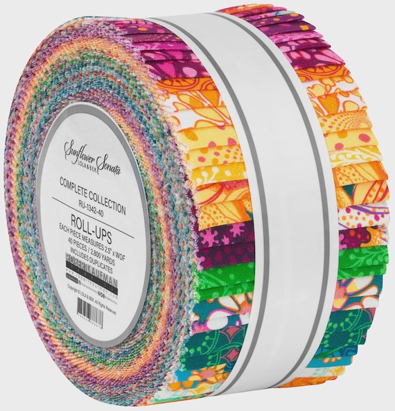 Sunflower Sonata-Roll Up 40PC -From Robert Kaufman