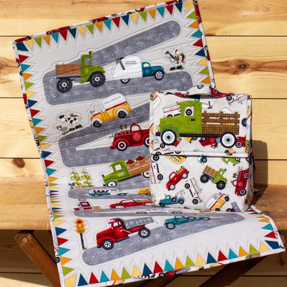 Truck Backpack & Activity Mat -  Quilt/Applique Pattern - byThe Whole Country Caboodle