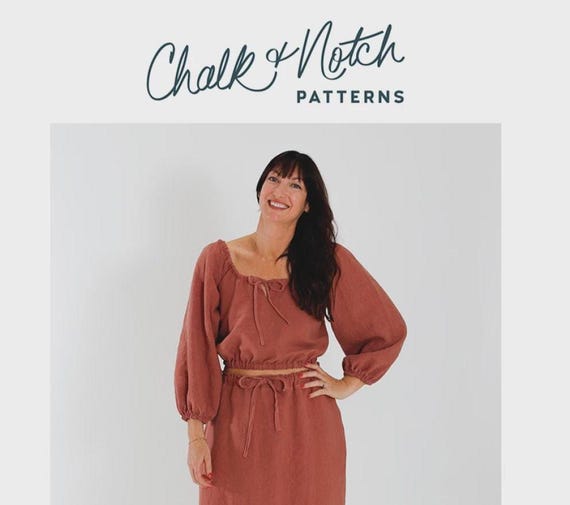 Ivie Printed -Sewing Pattern- 0 - 30 - From Chalk and Notch