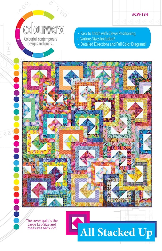 Colouwerx Design, All Stacked Up Quilt, Pattern