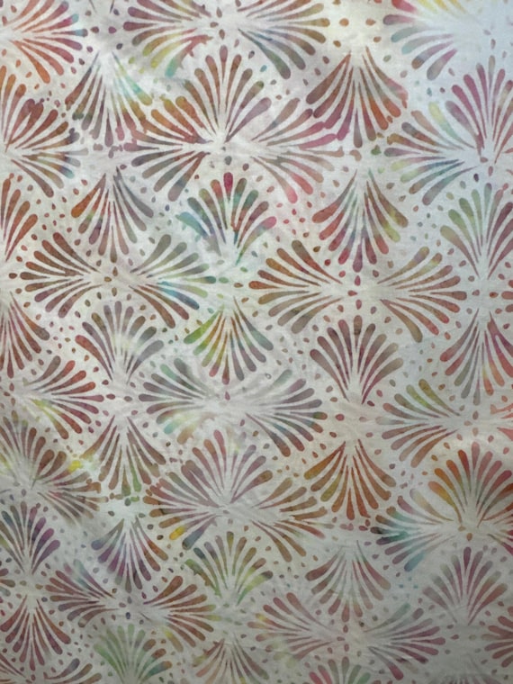 light Bright Fan - Hoffman Batik Fabric -by the Half Yard