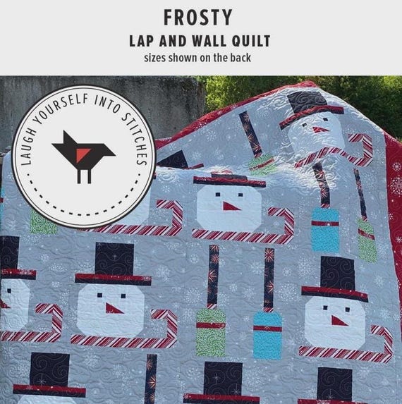 Frosty- Lap and Wall quilt Pattern - From Laugh Yourself Into Stitches