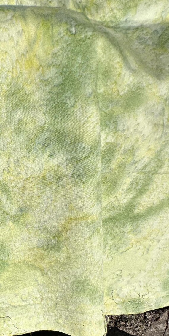 Celadon/ Light Green - Hoffman California 1986 Watercolor Batik - Sold by the Half Yard - 1895-105