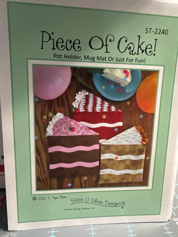 Piece Of Cake Potholder Pattern: Susie C Shore Designs (Printed Paper Pattern)