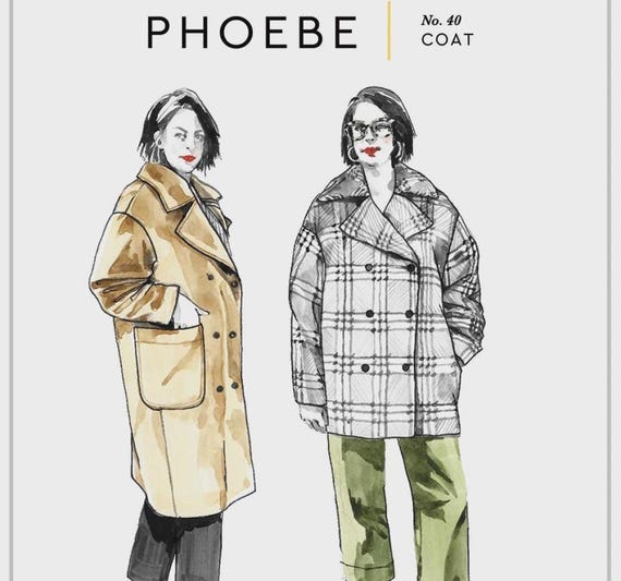 Phoebe Coat - Sewing Pattern in sizes XXS to 4X - From Closet Core Patterns